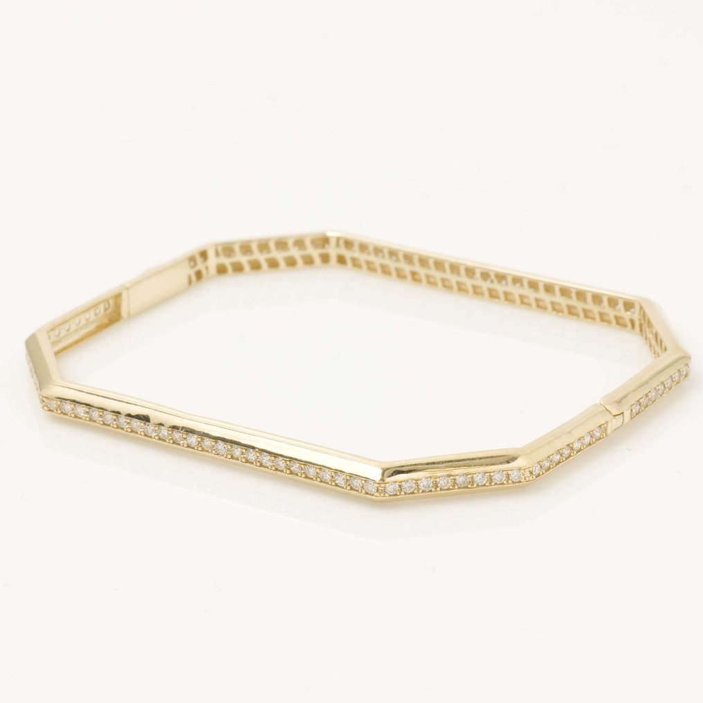 Bracciale - 18 carati Oro giallo - 1.24ct. tw. Diamante (Naturale) - Bracciale a bangles nuziali