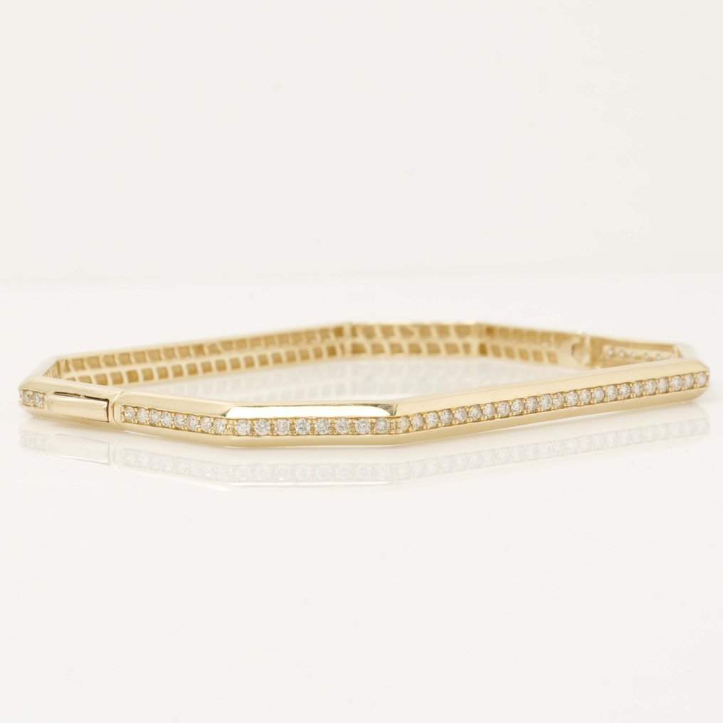 Bracciale - 18 carati Oro giallo - 1.24ct. tw. Diamante (Naturale) - Bracciale a bangles nuziali