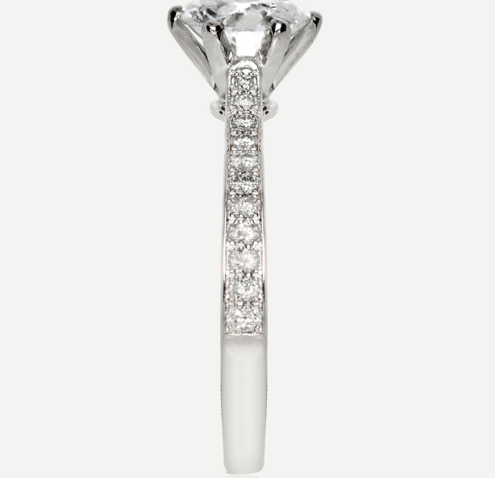 Anello - 18 carati Oro bianco, 1,00 ct E VVS- 1.41ct. tw. Diamante (Naturale)