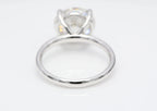 Anello solitario in oro bianco 18k e diamante naturale da 2.02 ct.  D IF