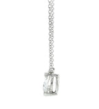 Collana punto luce in oro e diamante naturale cuore 0.44ct