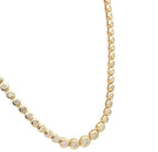 Collana tennis a cipollina in oro e diamanti naturali 6.40ct