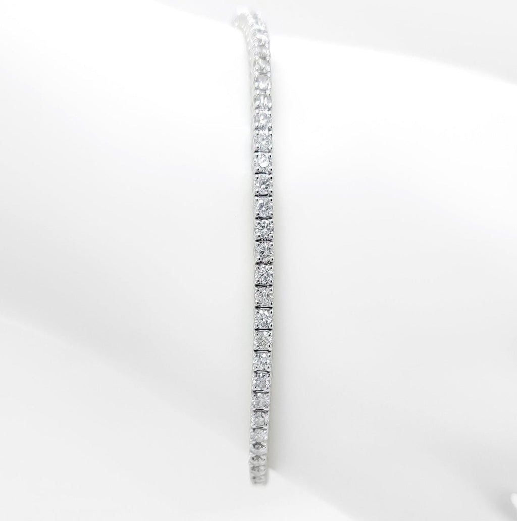 Bracciale - 18 carati Oro bianco - 6.12ct. tw. Diamante (Naturale)