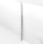 Bracciale - 18 carati Oro bianco - 6.12ct. tw. Diamante (Naturale)