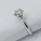 Anello solitario diamante naturale  1.50 ct certificato IGI D VVS1