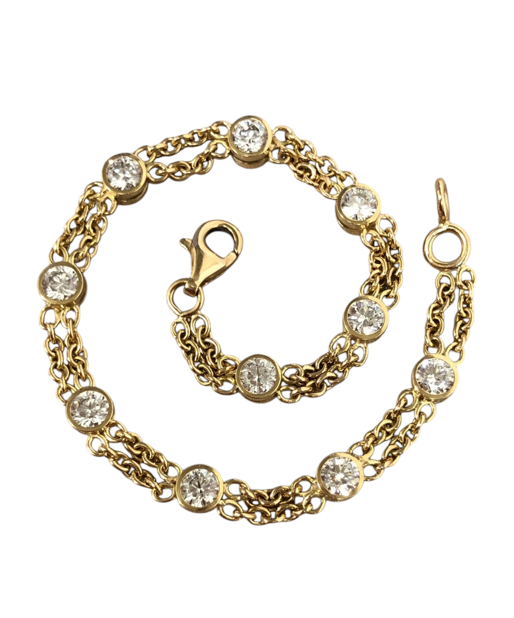 Bracciale in oro e diamante naturale 1.00ct