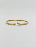 bracciale tennis a cipollina in oro bianco 18k e diamanti naturali 1,5 ct