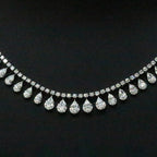 Collana Tennis - 18 carati Oro bianco - 7.47ct. tw. Diamante (Naturale)