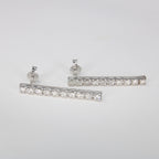 Orecchini Tennis - 18 carati Oro bianco - 1.40ct. tw. Diamante (Naturale)