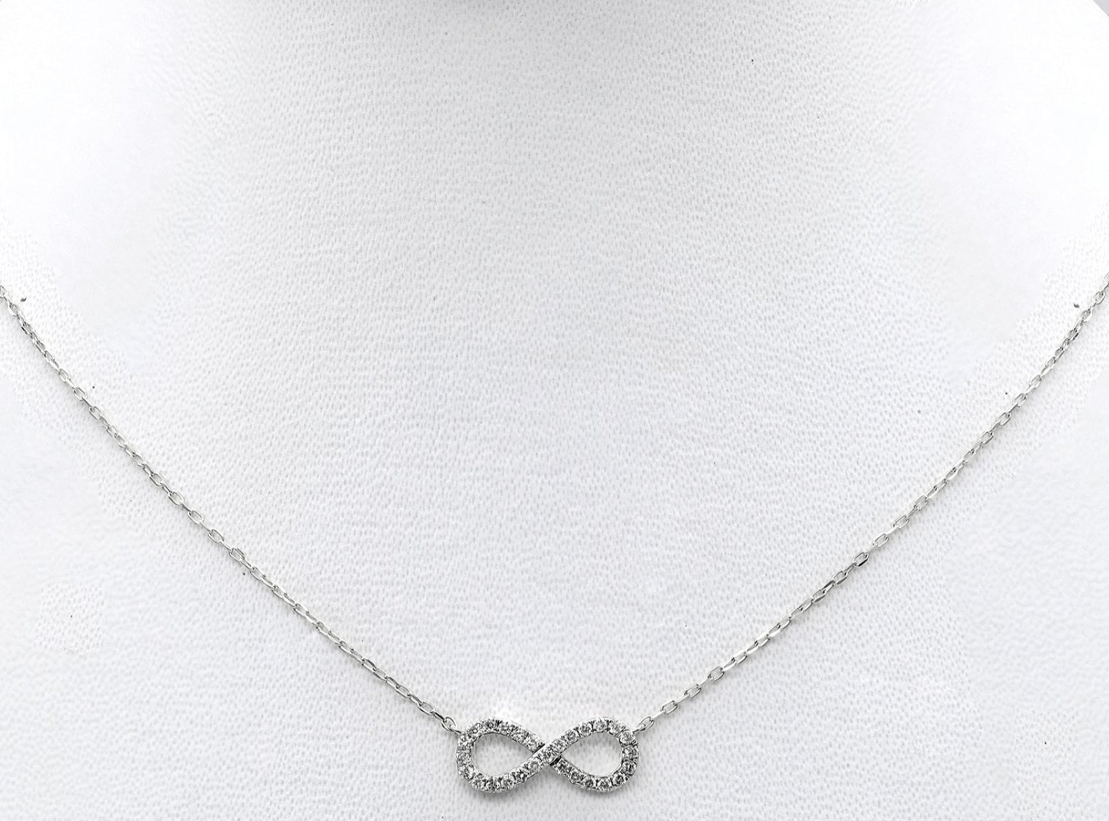 Collana con ciondolo - 18k bianco 0.21ct. tw. Diamante (Naturale)