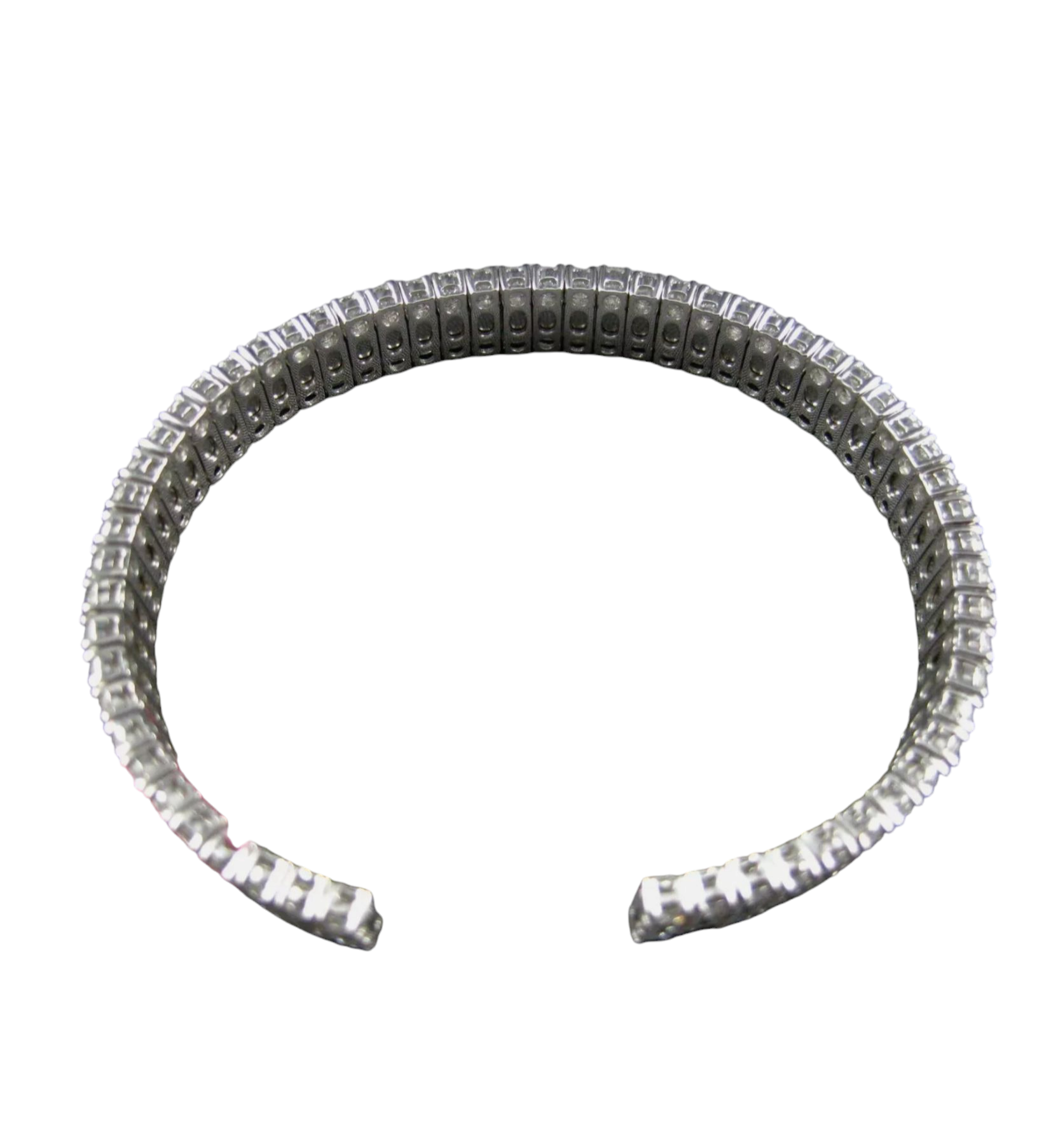 Bracciale tennis oro bianco e diamanti naturali 30ct