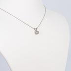 Collana con ciondolo - 18 carati Oro Bianco- 0.90ct. tw. Diamante