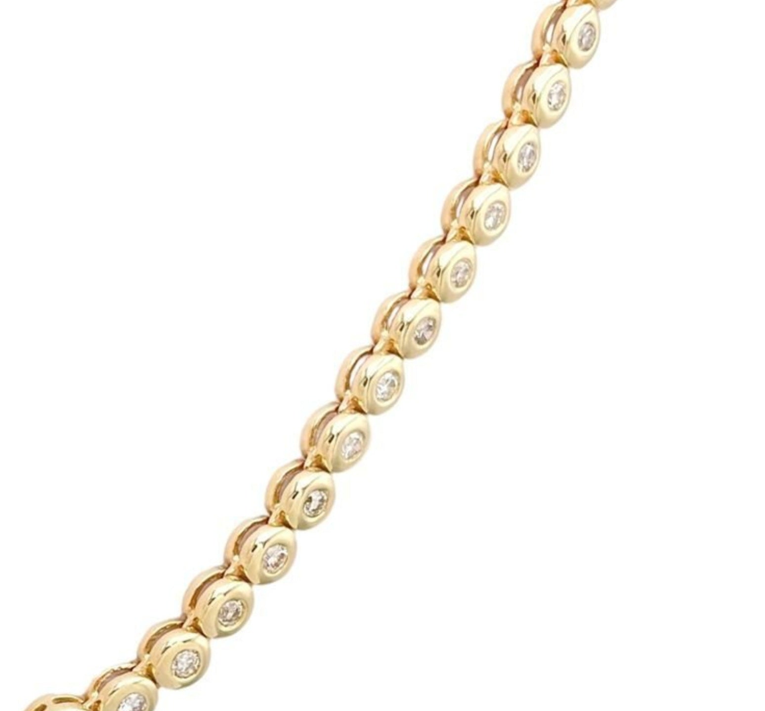 Collana tennis a cipollina in oro e diamanti naturali 6.40ct