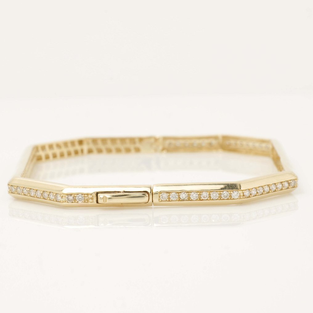 Bracciale - 18 carati Oro giallo - 1.24ct. tw. Diamante (Naturale) - Bracciale a bangles nuziali