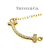 Collana TIFFANY & CO in oro e diamante naturale 0.48 ct