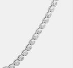 Collana tennis a cipollina in oro e diamanti naturali 6.40ct