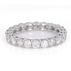 Anello - 18 carati Oro bianco - 2.22ct. tw. Diamante (Naturale) -