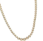 Collana collier  tennis a cipollina in oro e diamanti naturali 6.40ct