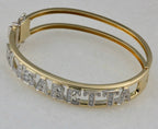 Bracciale personalizzato in oro bianco 18k e diamanti naturali