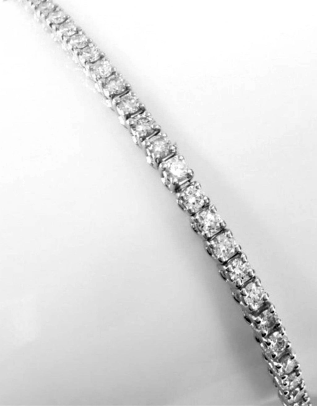 Bracciale tennis - 18 carati Oro bianco - 1.00ct. tw. Diamante (Naturale)