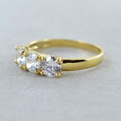 Anello Trilogy -0.90ct Diamanti Naturali
