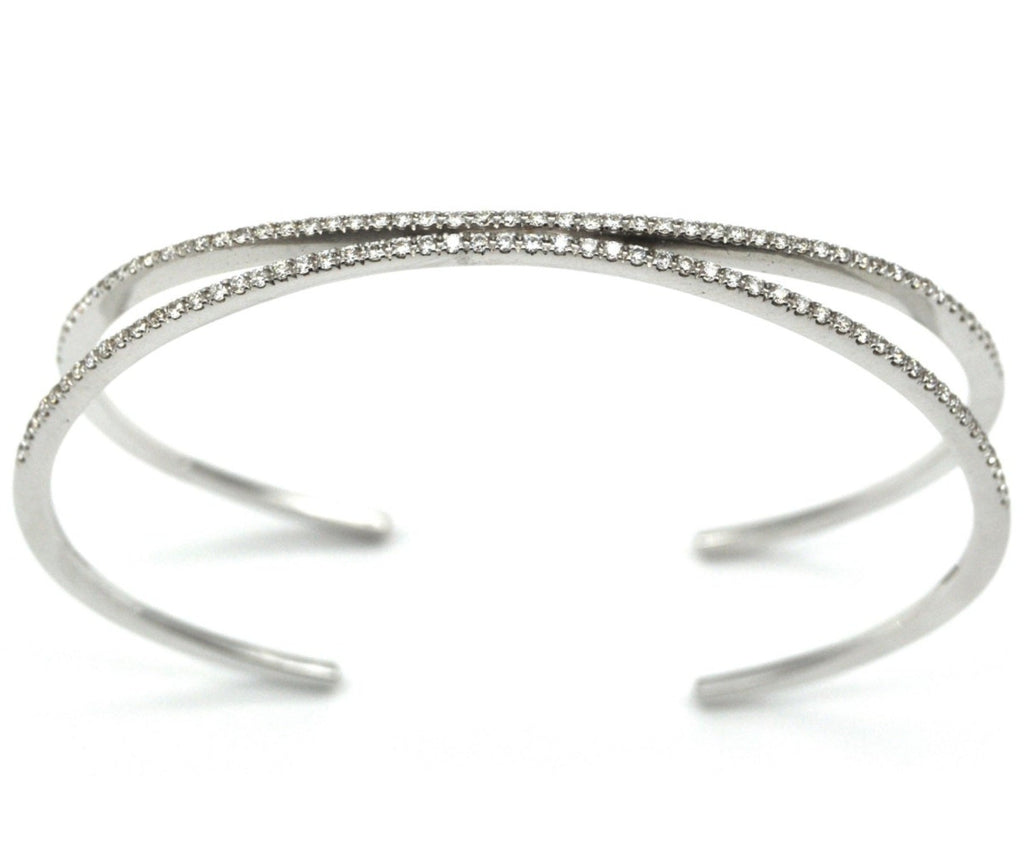 Bracciale in oro bianco 18k e diamanti naturali 1.55ct
