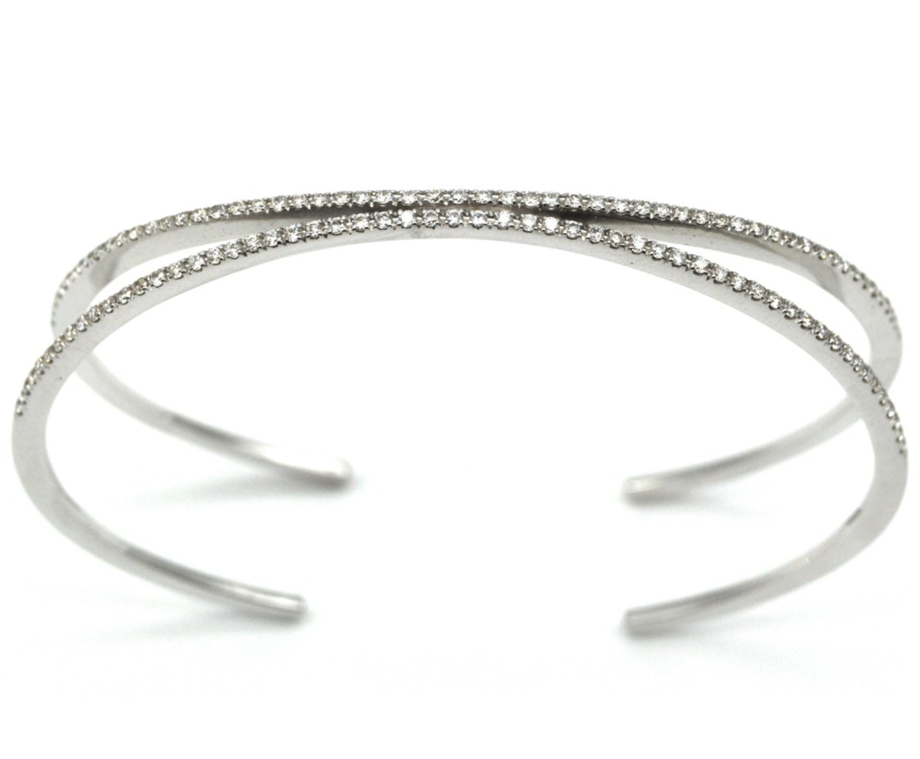 Bracciale in oro bianco 18k e diamanti naturali 1.55ct