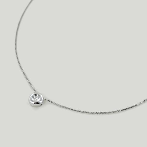 ciondolo punto luce con diamanti naturale 0,25 ct