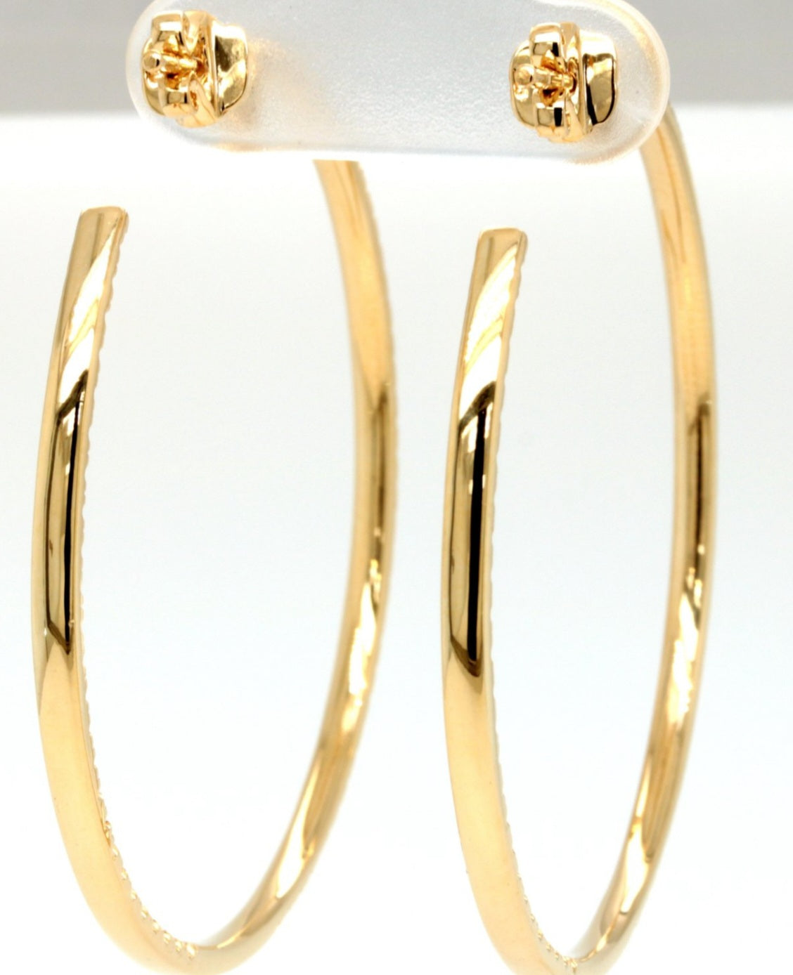 Orecchini a cerchio - 18 carati Oro giallo 2.00ct Diamante (Naturale)