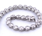 Bracciale - 18 carati Oro bianco - 5.25ct. tw. Diamante (Naturale