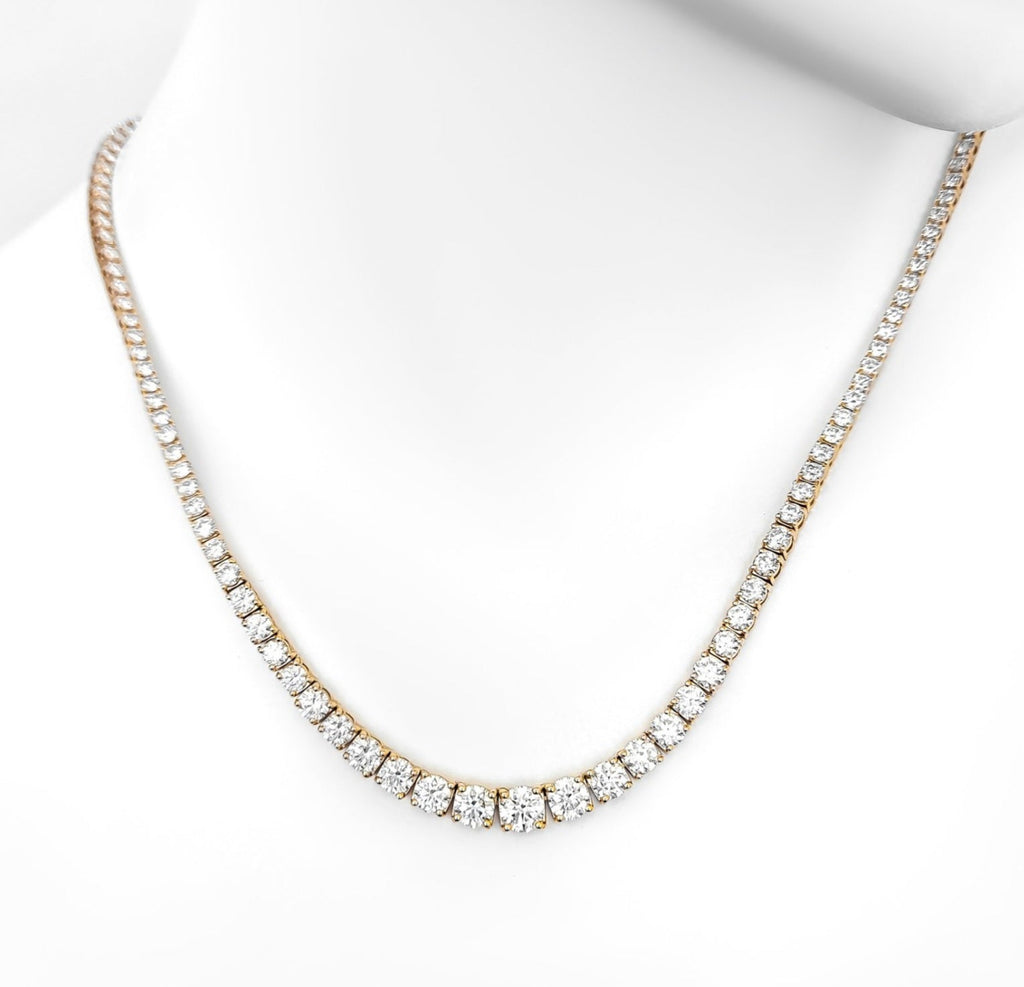 Collana - 18 carati Oro giallo, D-E/VVS - 11.43ct. tw. Diamante (Naturale)