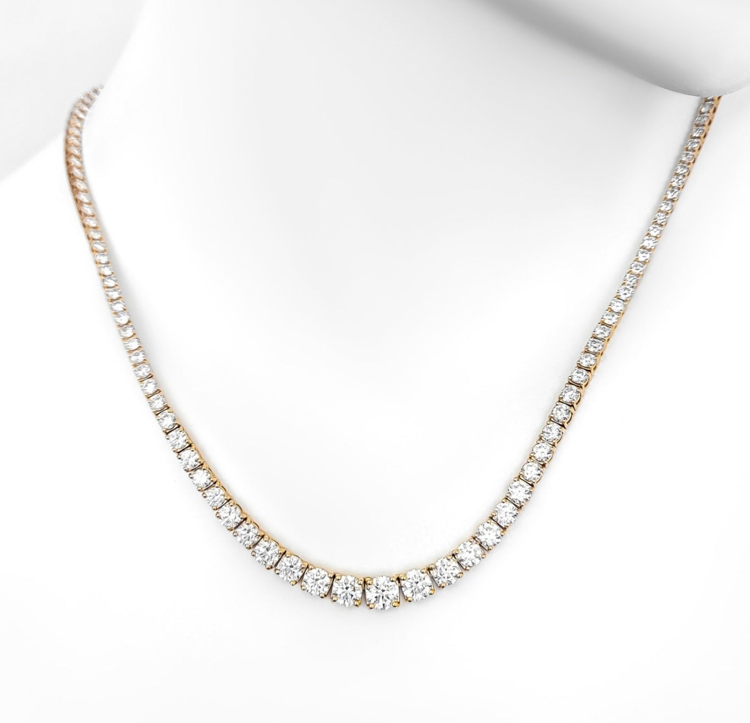 Collana - 18 carati Oro giallo, D-E/VVS - 11.43ct. tw. Diamante (Naturale)