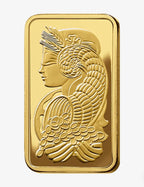 5 Lingotto d’oro pamp 24k 50 grammi