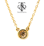 Collana tiffany & co in oro e diamanti naturali 0.10 ct