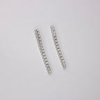 Orecchini Tennis - 18 carati Oro bianco - 1.40ct. tw. Diamante (Naturale)