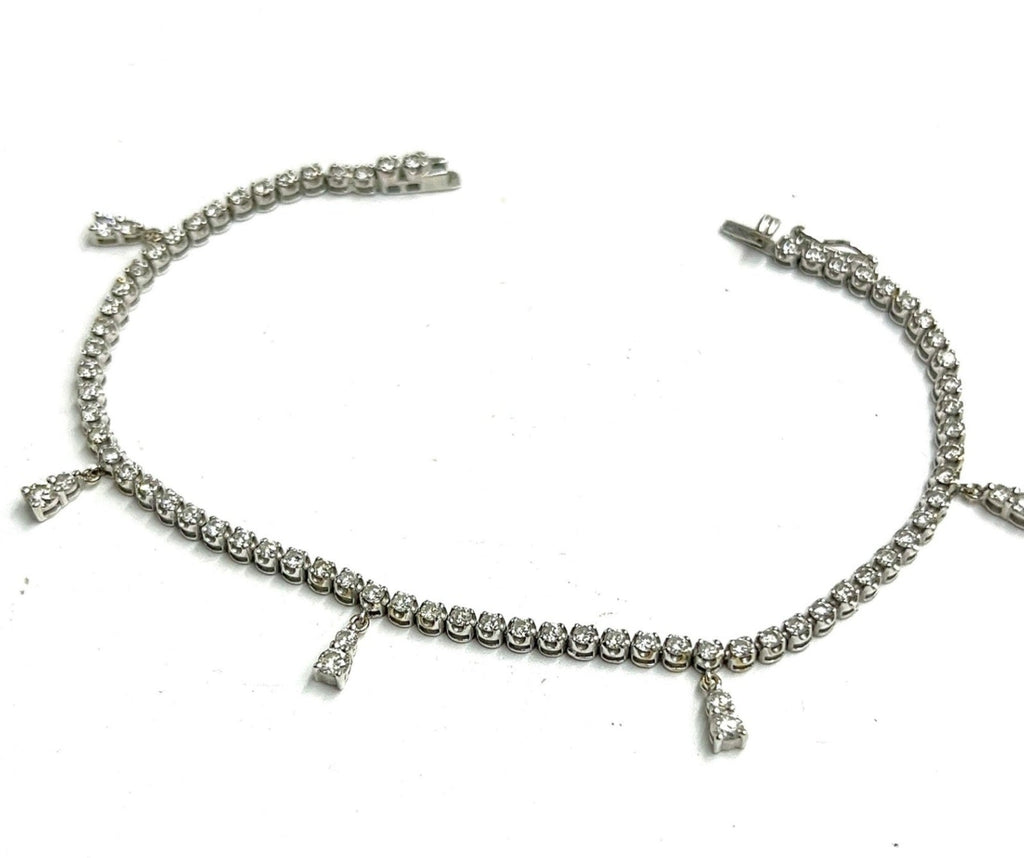 Bracciale tennis - 18 carati Oro bianco - 1.66ct. tw. Diamante (Naturale) - Diamante