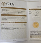 Diamante naturale pera certificato GIA  0.67ct