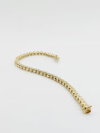 bracciale tennis a cipollina in oro bianco 18k e diamanti naturali 1,5 ct