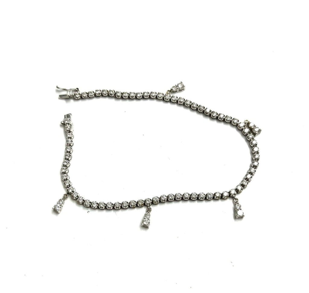 Bracciale tennis - 18 carati Oro bianco - 1.66ct. tw. Diamante (Naturale) - Diamante