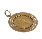 Ciondolo in oro con sterline oro 22k