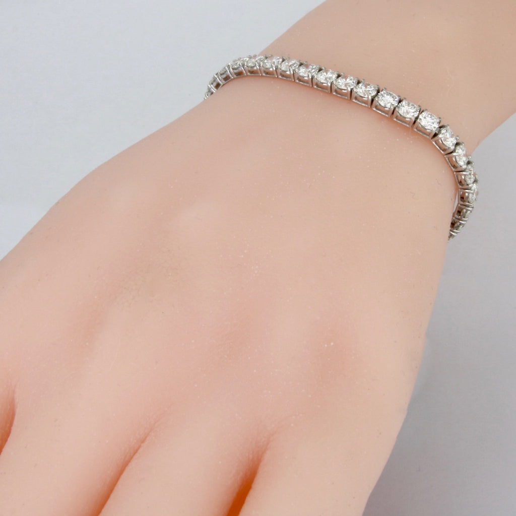 Bracciale tennis certificato HRD diamanti naturali 1,06 ct F VS1
