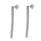 Orecchini Tennis - 18 carati Oro bianco - 0.95ct. tw. Diamante (Naturale)