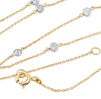 Collana in oro giallo 18k e diamanti naturali  2.80ct