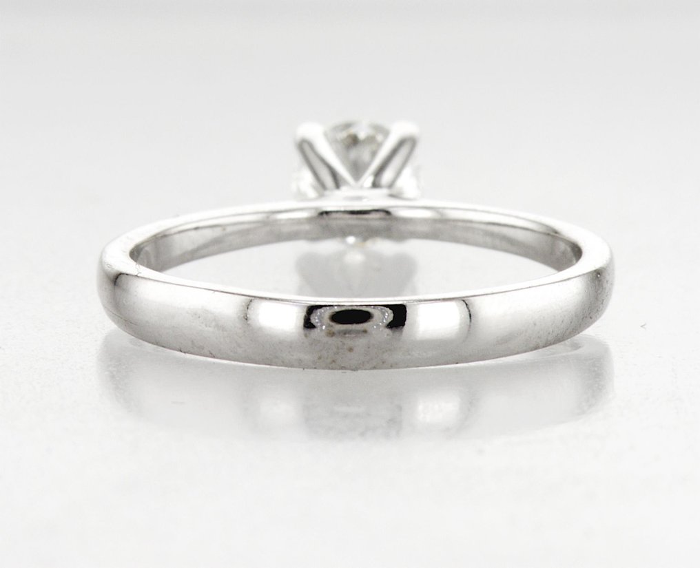 Anello Solitario - 18carati Oro bianco - 0.43ct. tw. Diamante (Naturale)