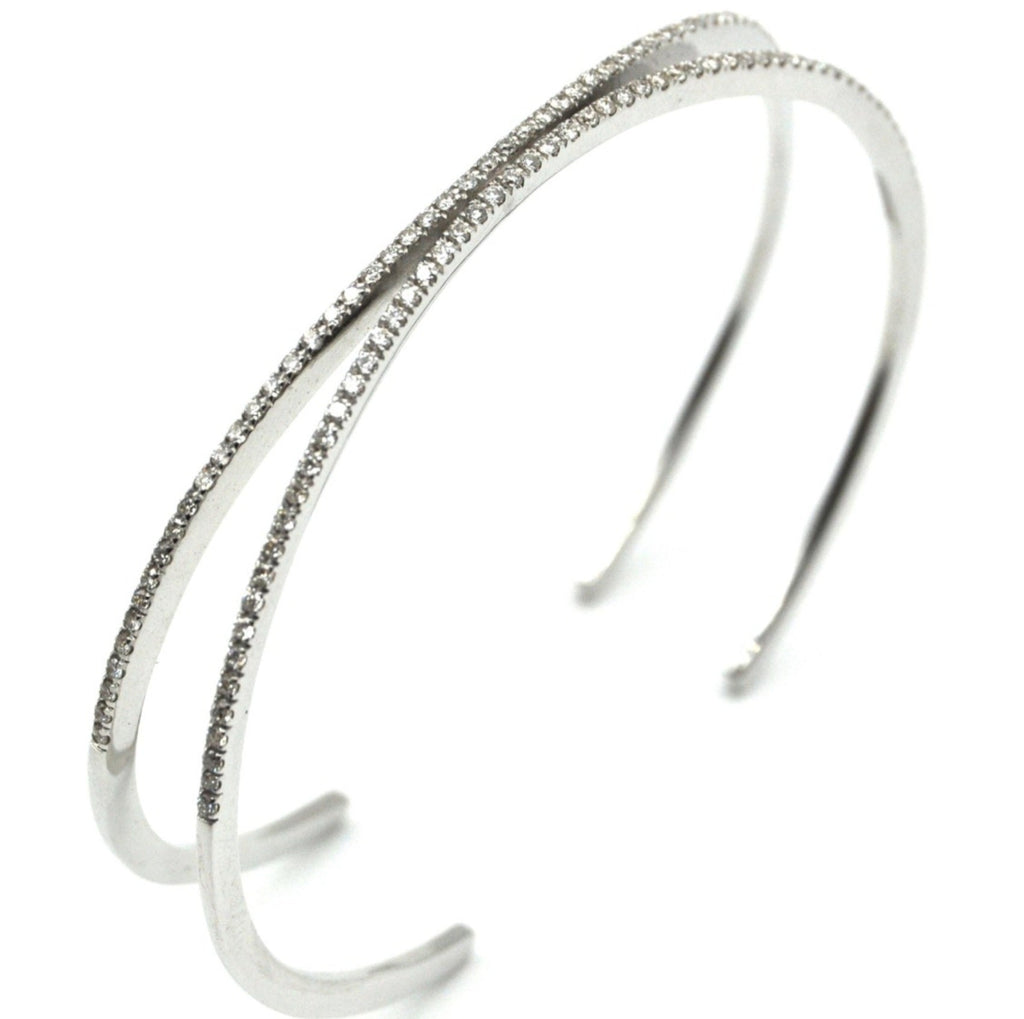 Bracciale in oro bianco 18k e diamanti naturali 1.55ct