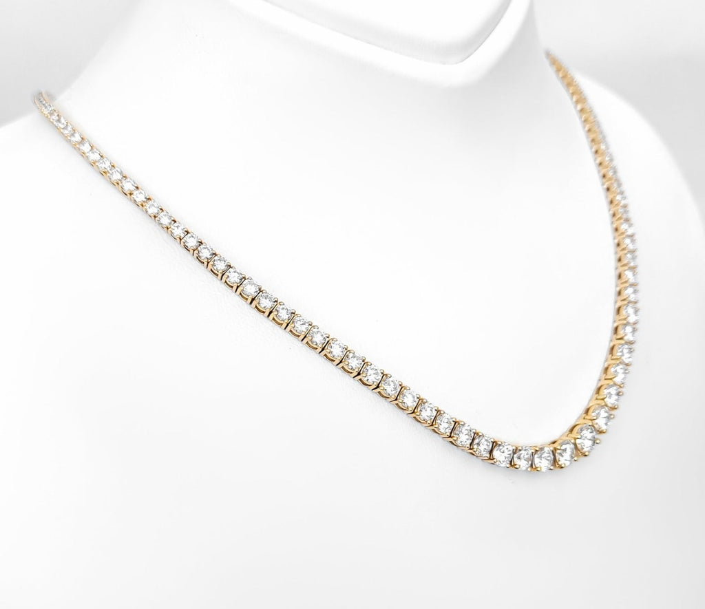 Collana - 18 carati Oro giallo, D-E/VVS - 11.43ct. tw. Diamante (Naturale)