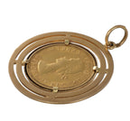 Ciondolo in oro con sterline oro 22k