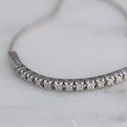 Bracciale Mezza  tennis - 18 carati Oro Bianco - 1.00ct. tw. Diamante (Naturale)