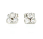 Orecchini Trilogy  - 18 carati Oro bianco 0.60ct Diamante (Naturale) - Diamante