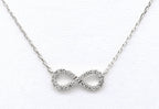 Collana con ciondolo - 18k bianco 0.21ct. tw. Diamante (Naturale)